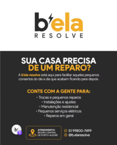 B’ela RESOLVE oferece serviços de manutenção residencial e comercial, elétrica, montagem, instalação e reparos