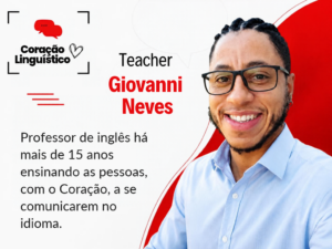 Giovanni, professor particular de inglês do Coração Linguístico